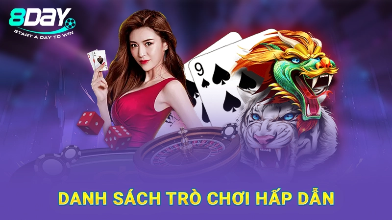 Danh sách trò chơi hấp dẫn